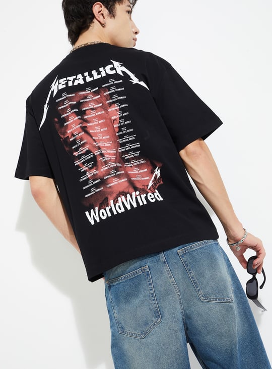 URB_N Men Metallica Oversized T-shirt