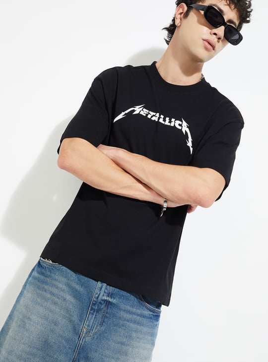 URB_N Men Metallica Oversized T-shirt
