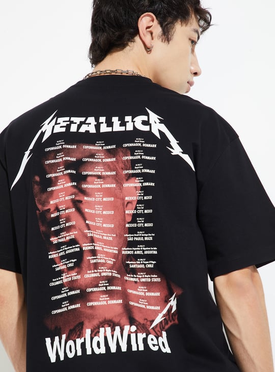 URB_N Men Metallica Oversized T-shirt