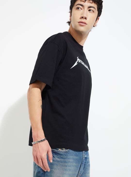 URB_N Men Metallica Oversized T-shirt