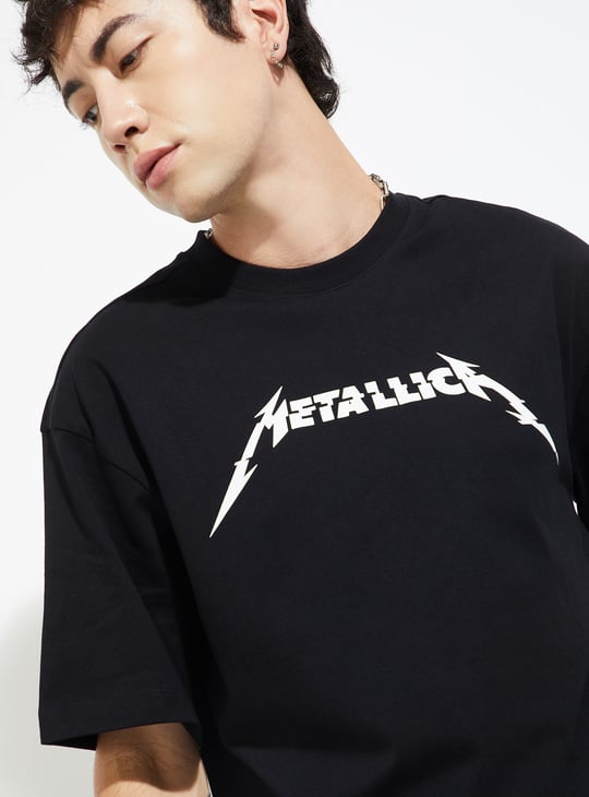 URB_N Men Metallica Oversized T-shirt