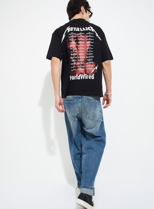 URB_N Men Metallica Oversized T-shirt