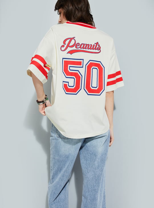 URB_N Women Peanut Snoopy Oversized T-shirt