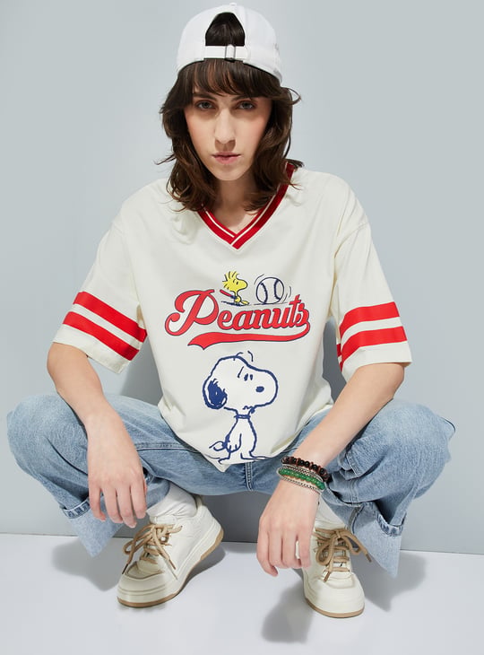 URB_N Women Peanut Snoopy Oversized T-shirt