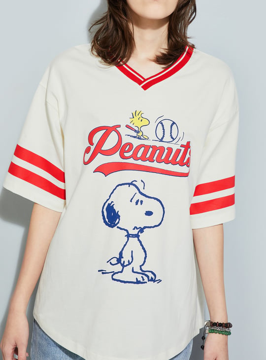 URB_N Women Peanut Snoopy Oversized T-shirt