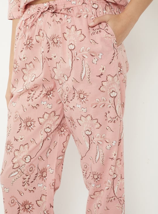 Women Pure Cotton Floral Printed PJ Set