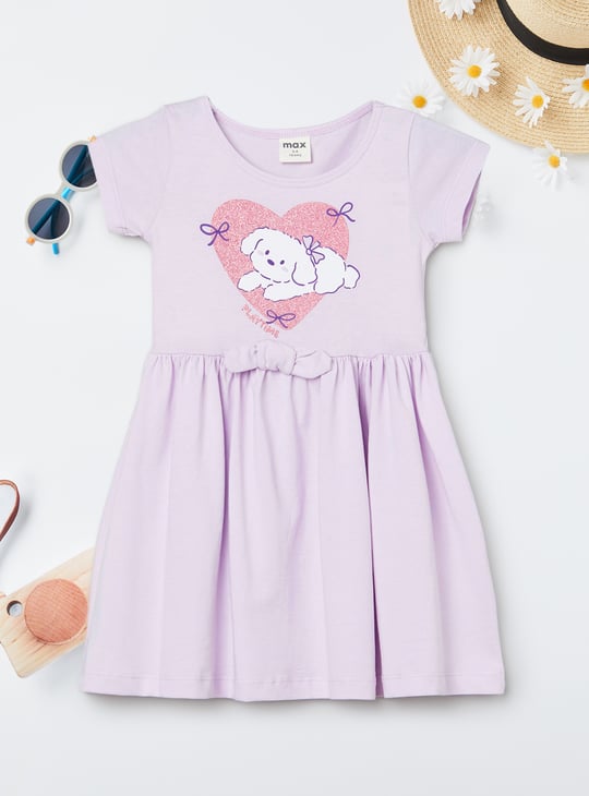 Girls Printed A-line Dress