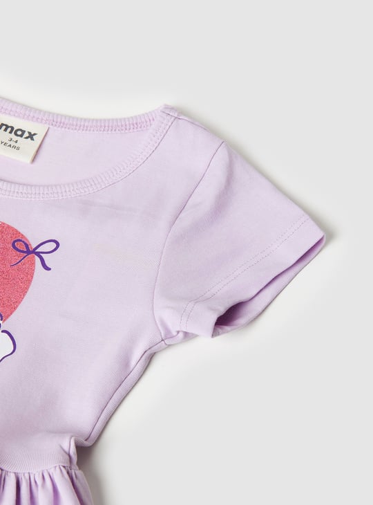 Girls Printed A-line Dress
