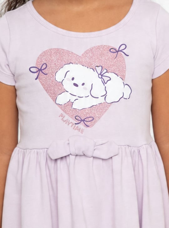 Girls Printed A-line Dress