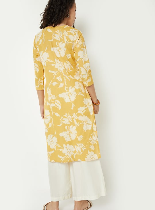 Women Floral Print Straight Kurta