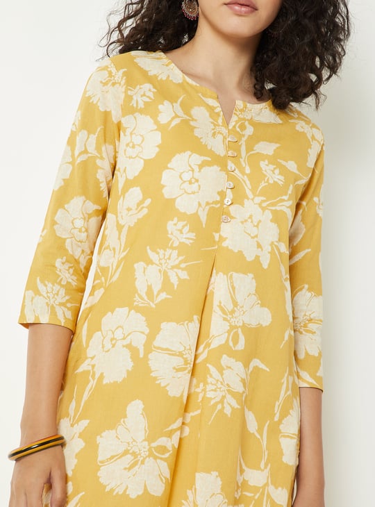 Women Floral Print Straight Kurta