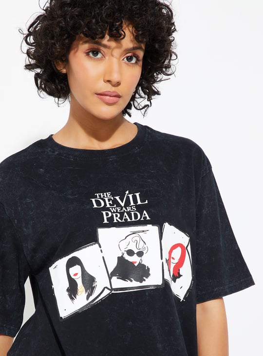 URB_N Women The Devil Wears Prada T-shirt | Black | T-shirts