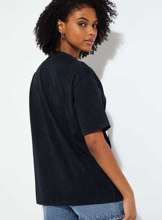 URB_N Women Printed Oversized T-shirt