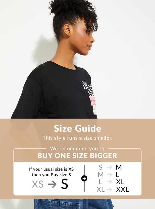 URB_N Women Printed Oversized T-shirt