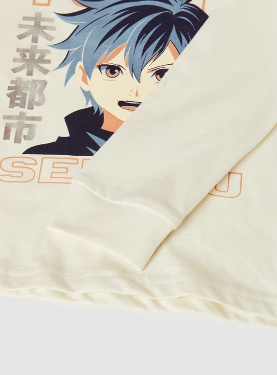 Boys Anime Print T-shirt - Pack of 2