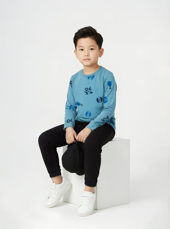 Boys Anime Print T-shirt - Pack of 2