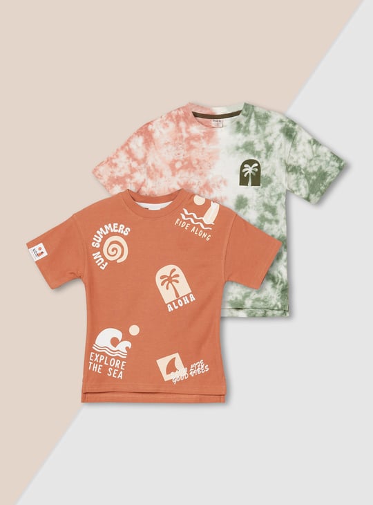 Boys Printed T-shirt - Pack of 2