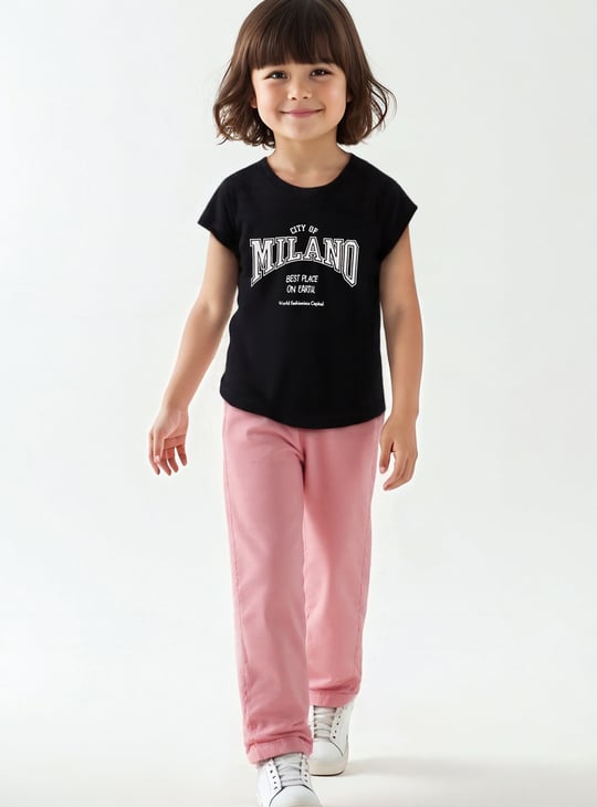 Girls Printed T-shirt - Pack of 2