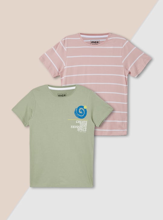 Boys Printed T-shirt - Pack of 2