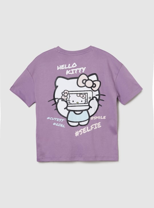 Girls Hello Kitty Print T-shirts - Pack of 2