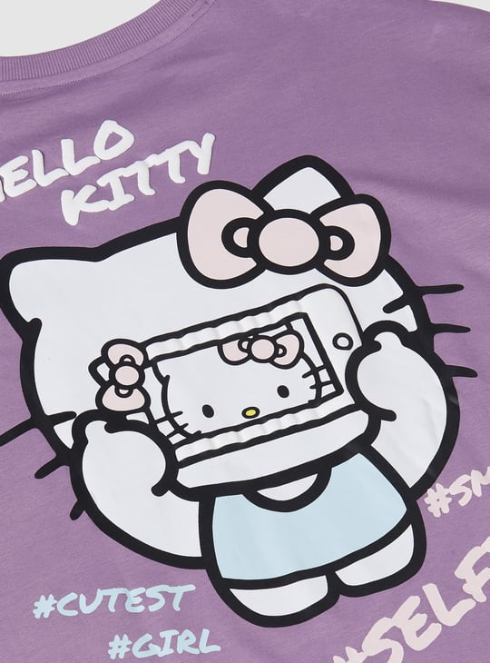 Girls Hello Kitty Print T-shirts - Pack of 2