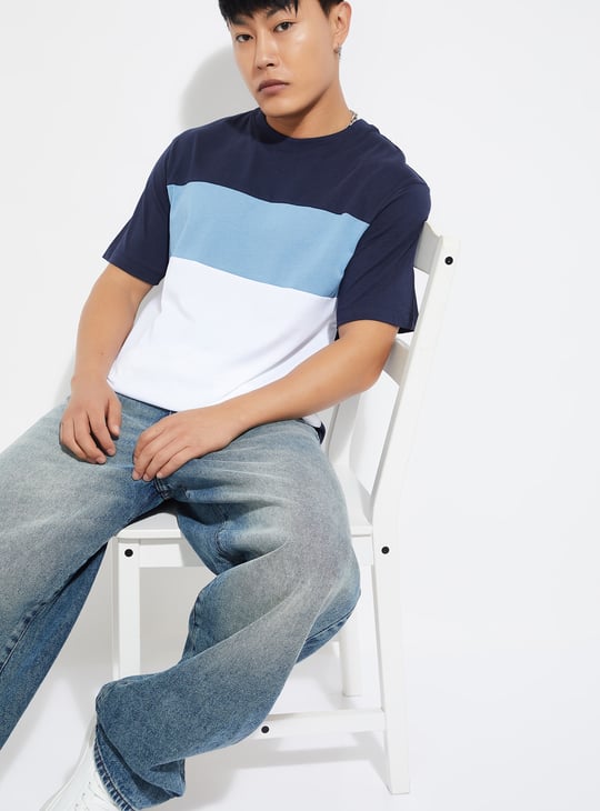 Men Colourblocked T-shirt - Pack of 2