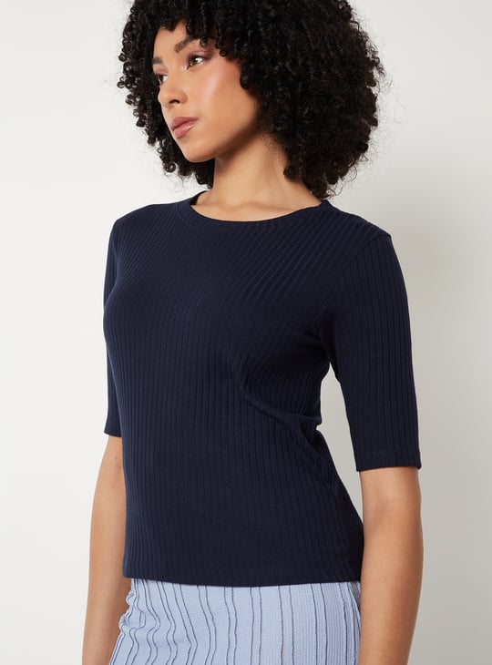 Women Ribbed T-shirt - Pack of 2