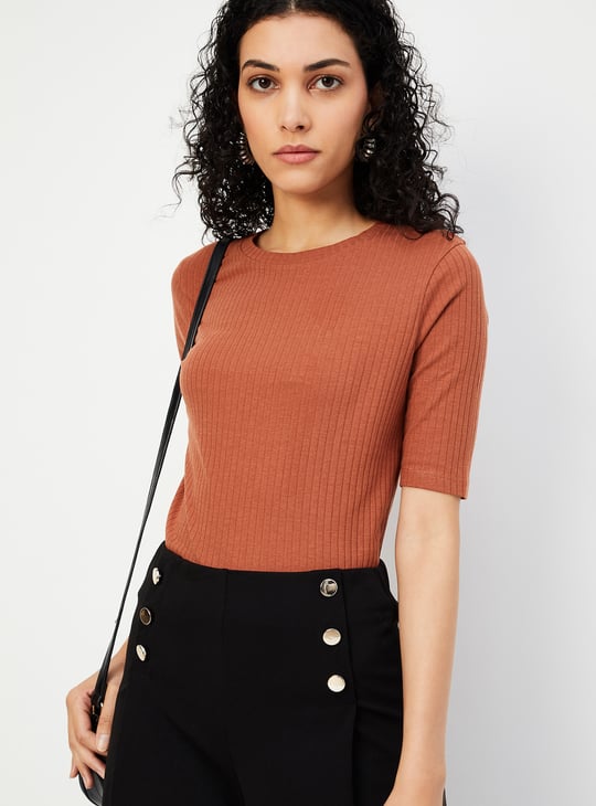 Women Ribbed T-shirt - Pack of 2