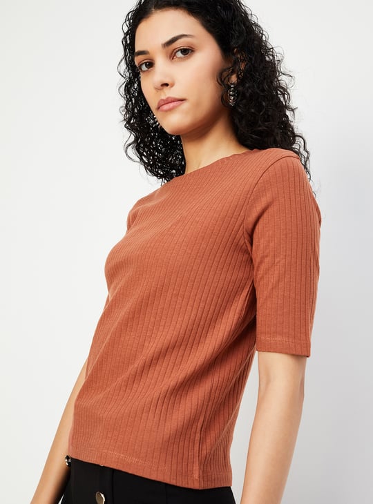 Women Ribbed T-shirt - Pack of 2
