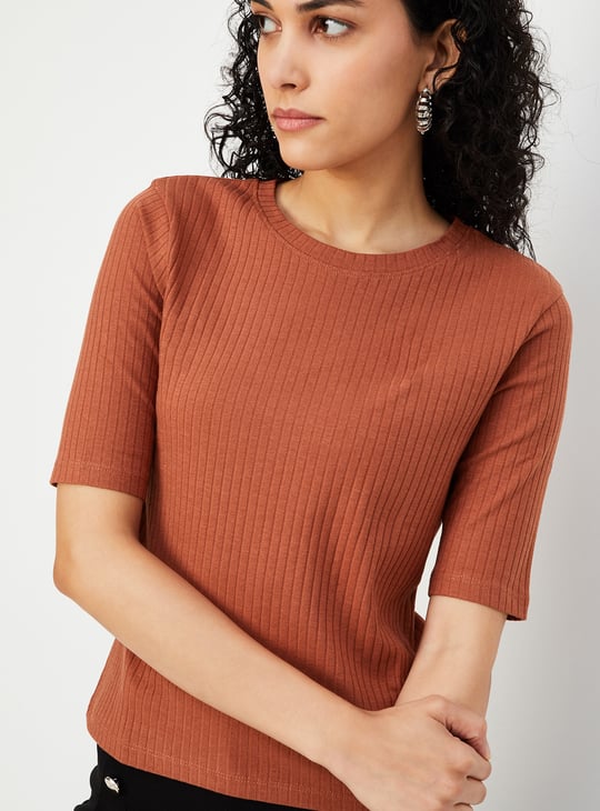 Women Ribbed T-shirt - Pack of 2