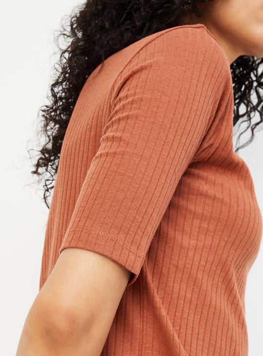 Women Ribbed T-shirt - Pack of 2