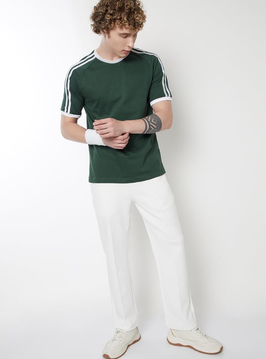 Men Side Stripes Sports T-shirt - Pack of 2