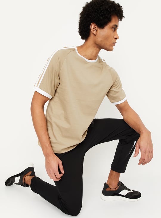 Men Side Stripes Sports T-shirt - Pack of 2