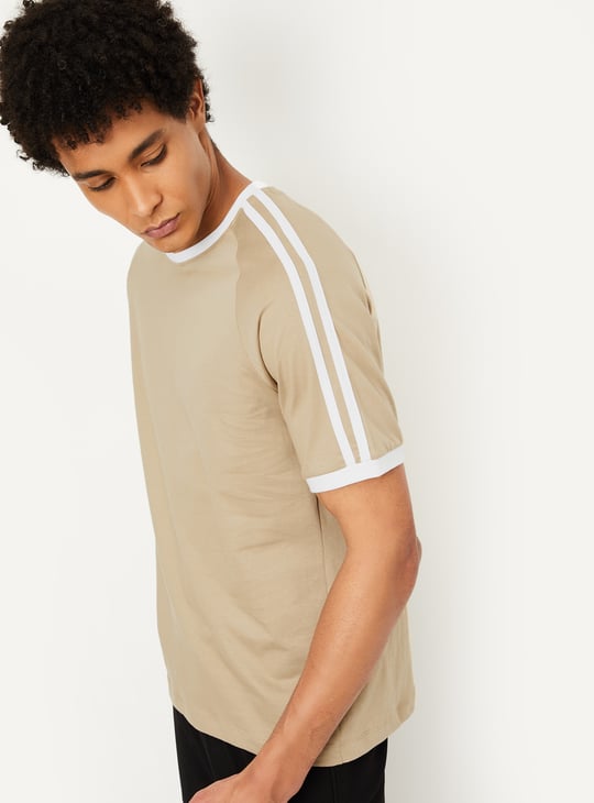 Men Side Stripes Sports T-shirt - Pack of 2