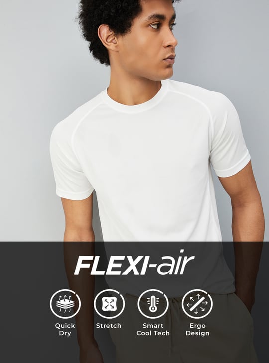 Men Flexi- Air Solid Sports T-shirt - Pack of 2
