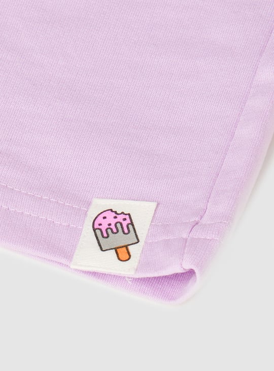 Girls Solid Shorts - Pack of 2