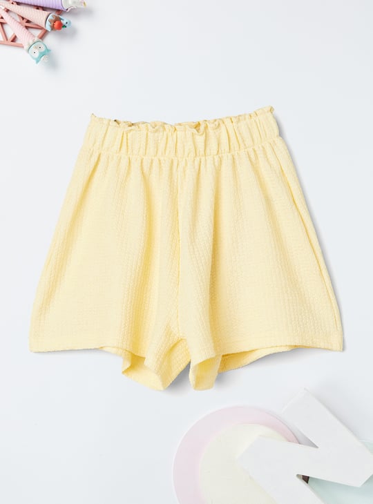 Girls Solid Shorts - Pack of 2