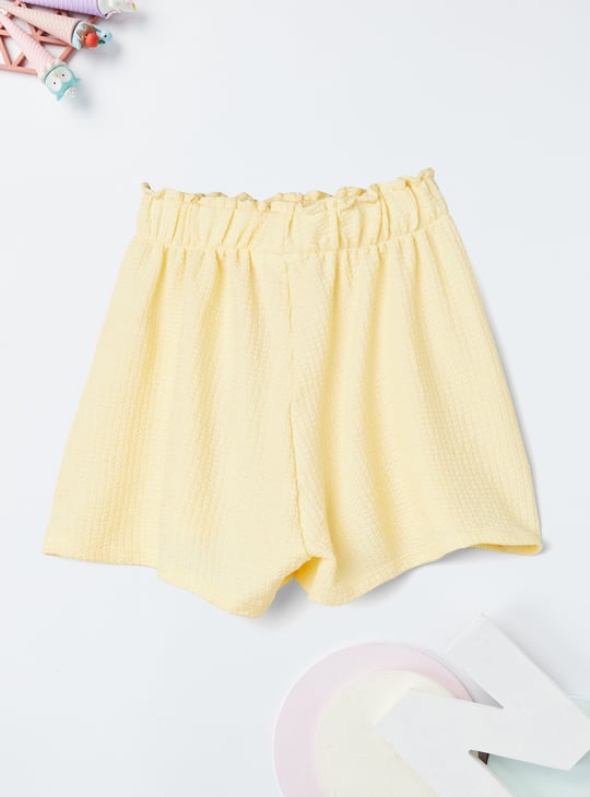 Girls Solid Shorts - Pack of 2