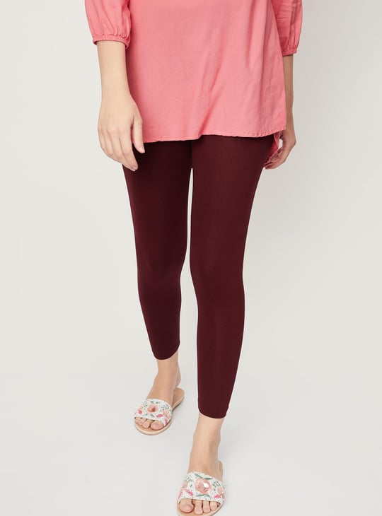 Women Solid Leggings - Pack of 2