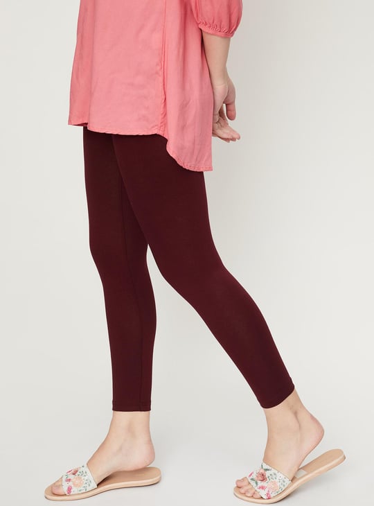 Women Solid Leggings - Pack of 2