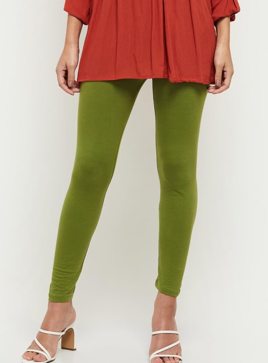 Women Solid Leggings - Pack of 2