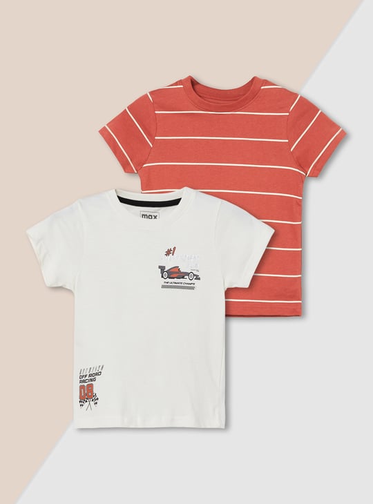 Boys Assorted T-shirt - Pack of 2
