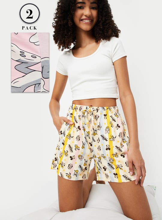 Women Character Print Shorts - Pack of 2