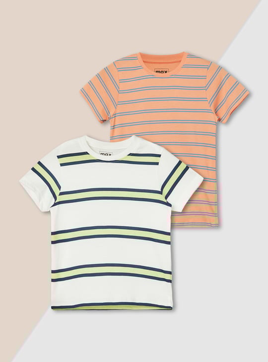 Boys Striped T-shirt - Pack of 2