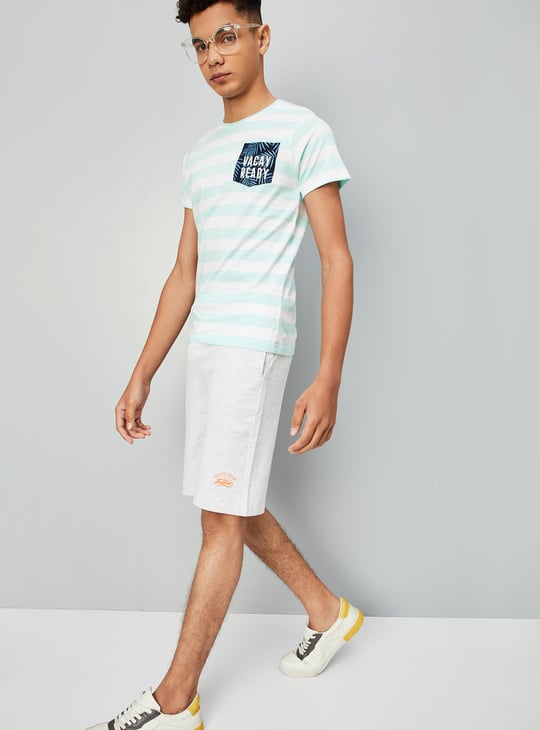 Boys Solid Shorts - Pack of 2