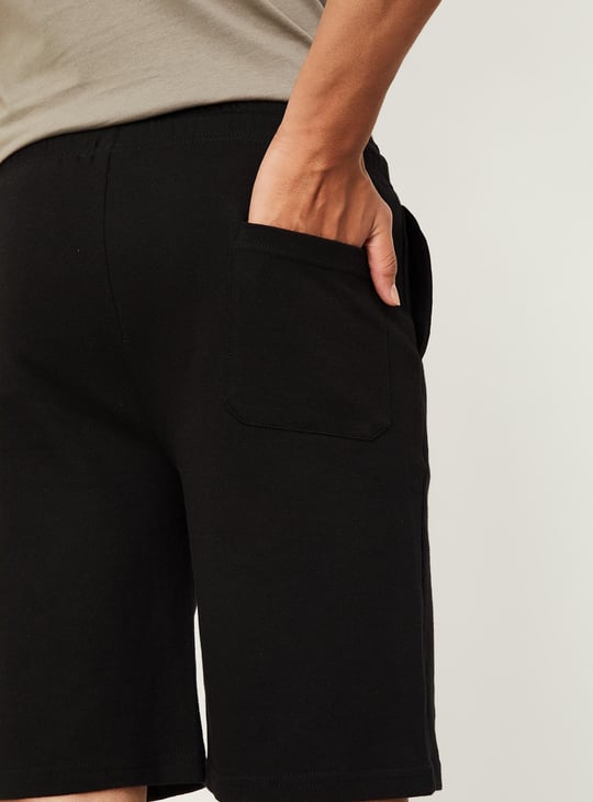Boys Solid Shorts - Pack of 2