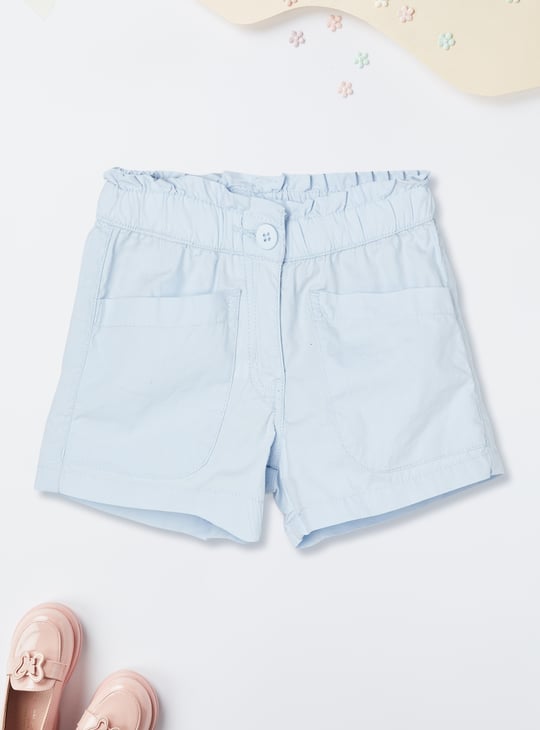 Girls Solid Shorts - Pack of 2