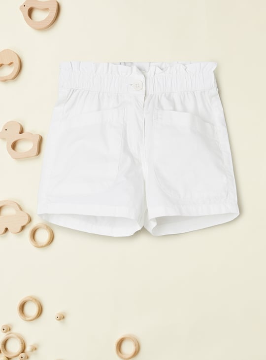 Girls Solid Shorts - Pack of 2