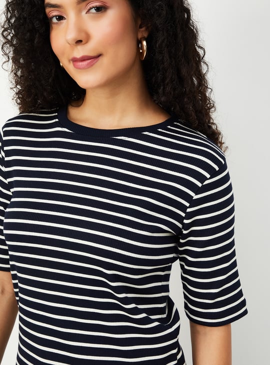 Women Striped Knit T-shirt - Pack of 2