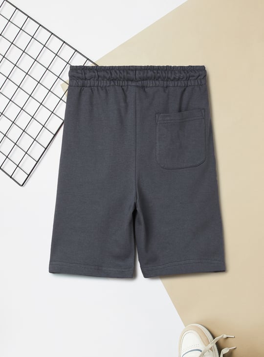 Boys Solid Cargo Shorts - Pack of 2